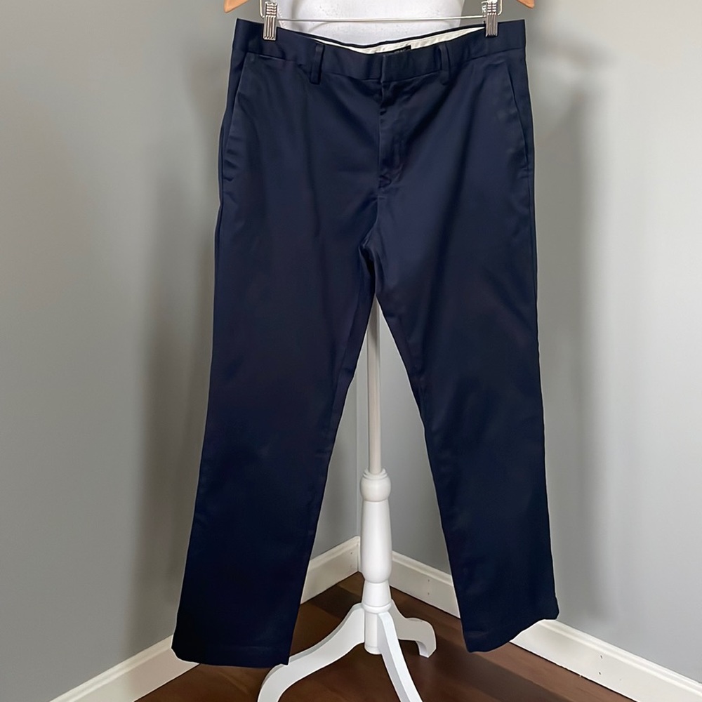 BANANA REPUBLIC MENS AIDEN DARK BLUE CHINOS